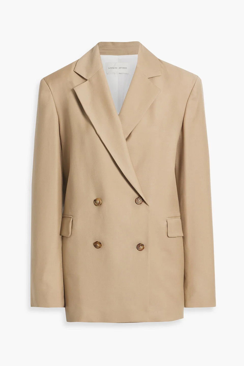 Donau double-breasted wool-twill blazer - 1