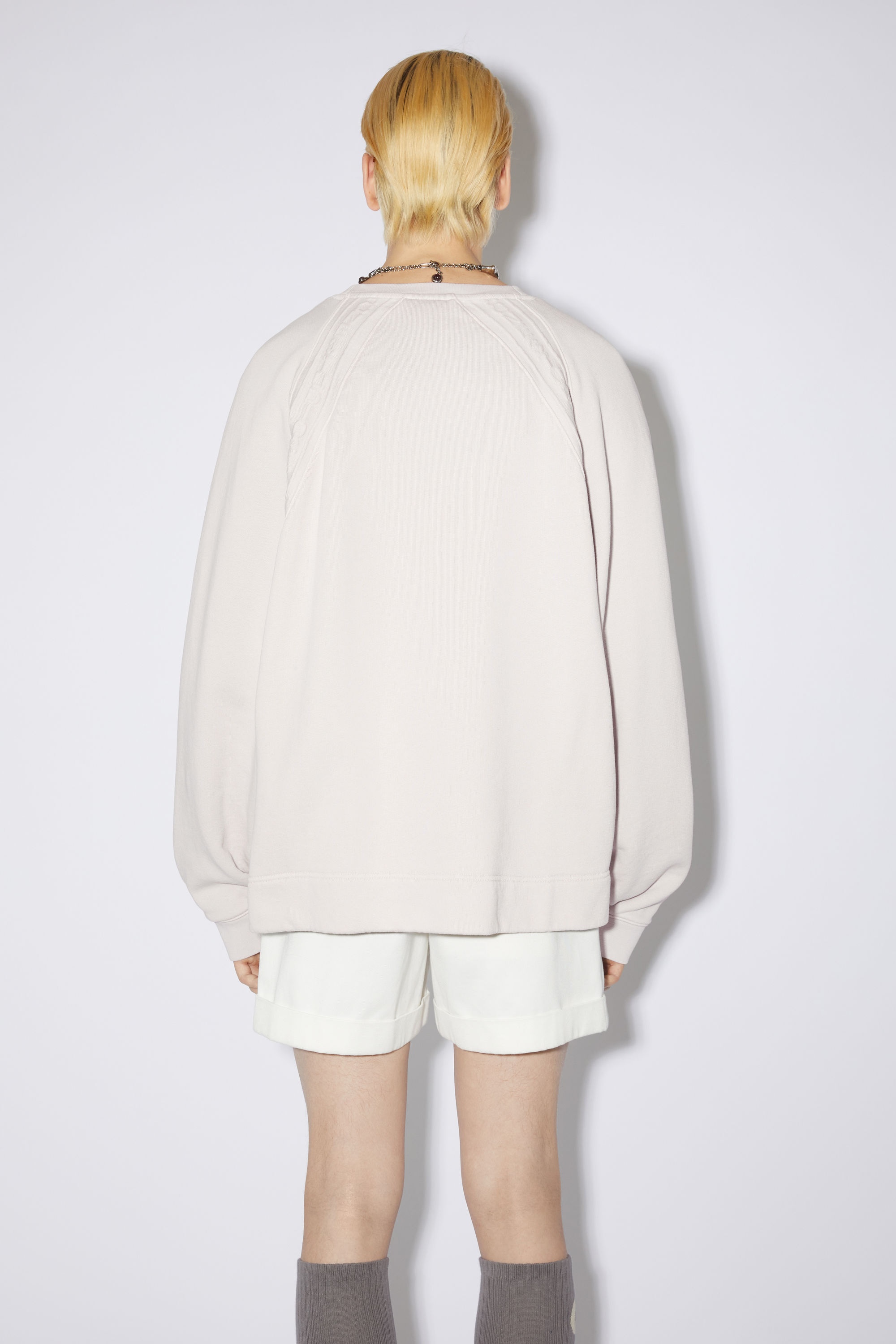 Logo tape sweatshirt - Cold white - 3
