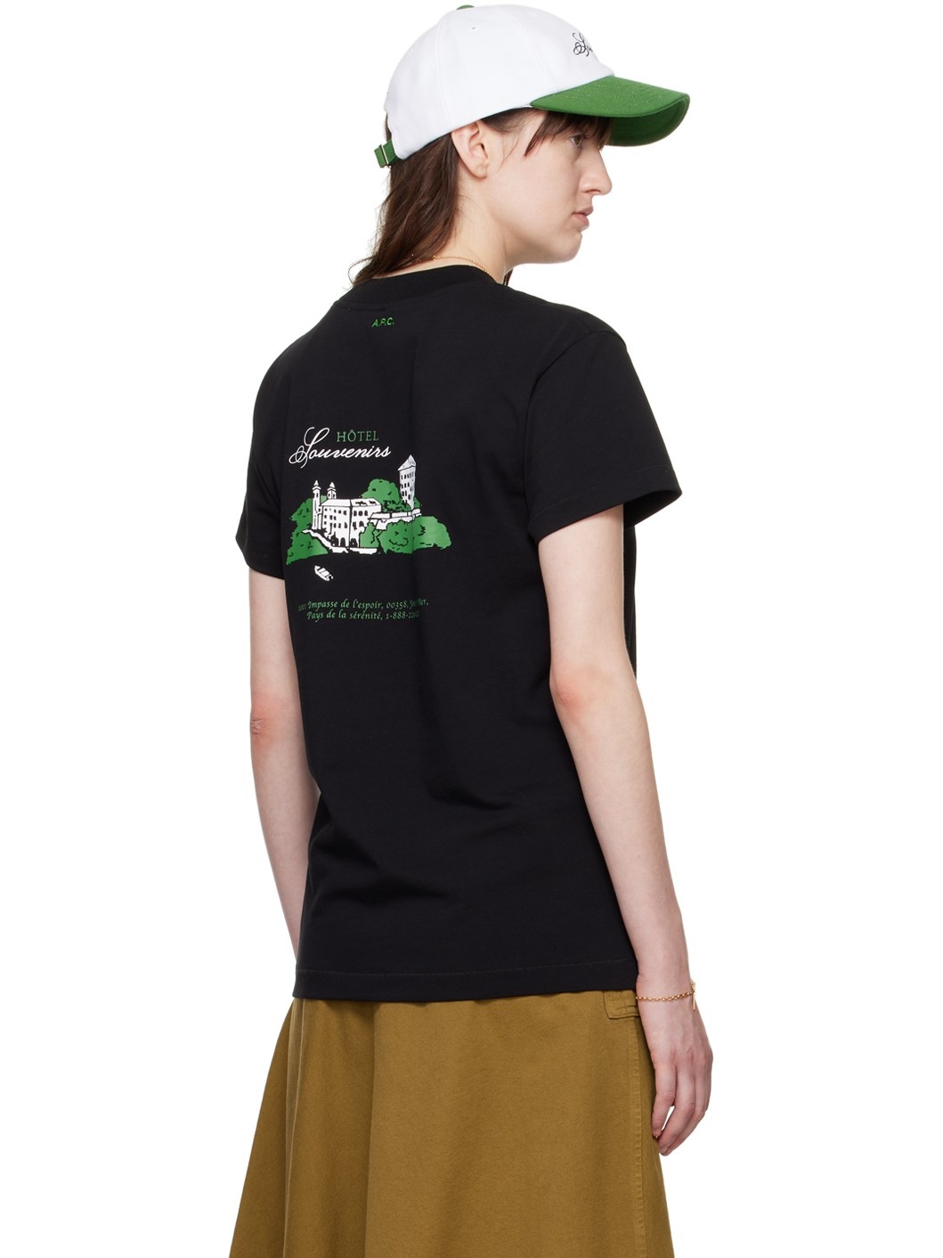 Black JJJJound Edition 'Hôtel Souvenirs' T-Shirt - 3
