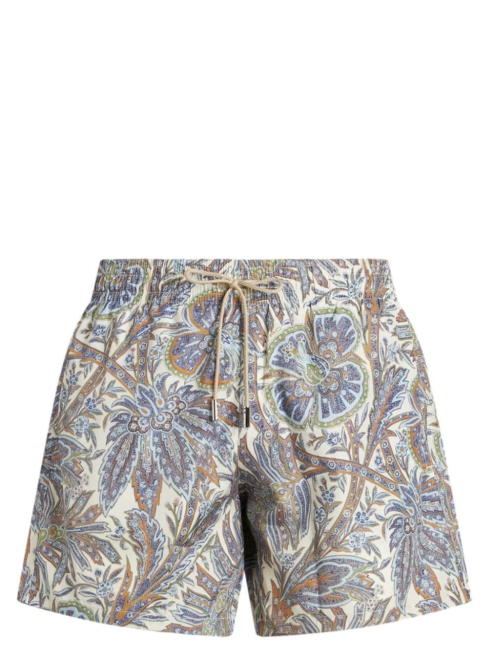 paisley foliage-print swim shorts - 1