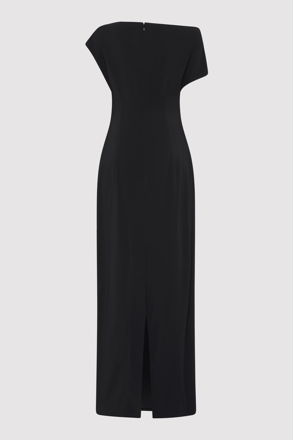 Asymmetric Off Shoulder Dress - Black - 6