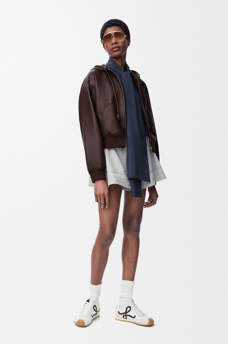 Loewe Flamenco hoodie in nappa lambskin outlook