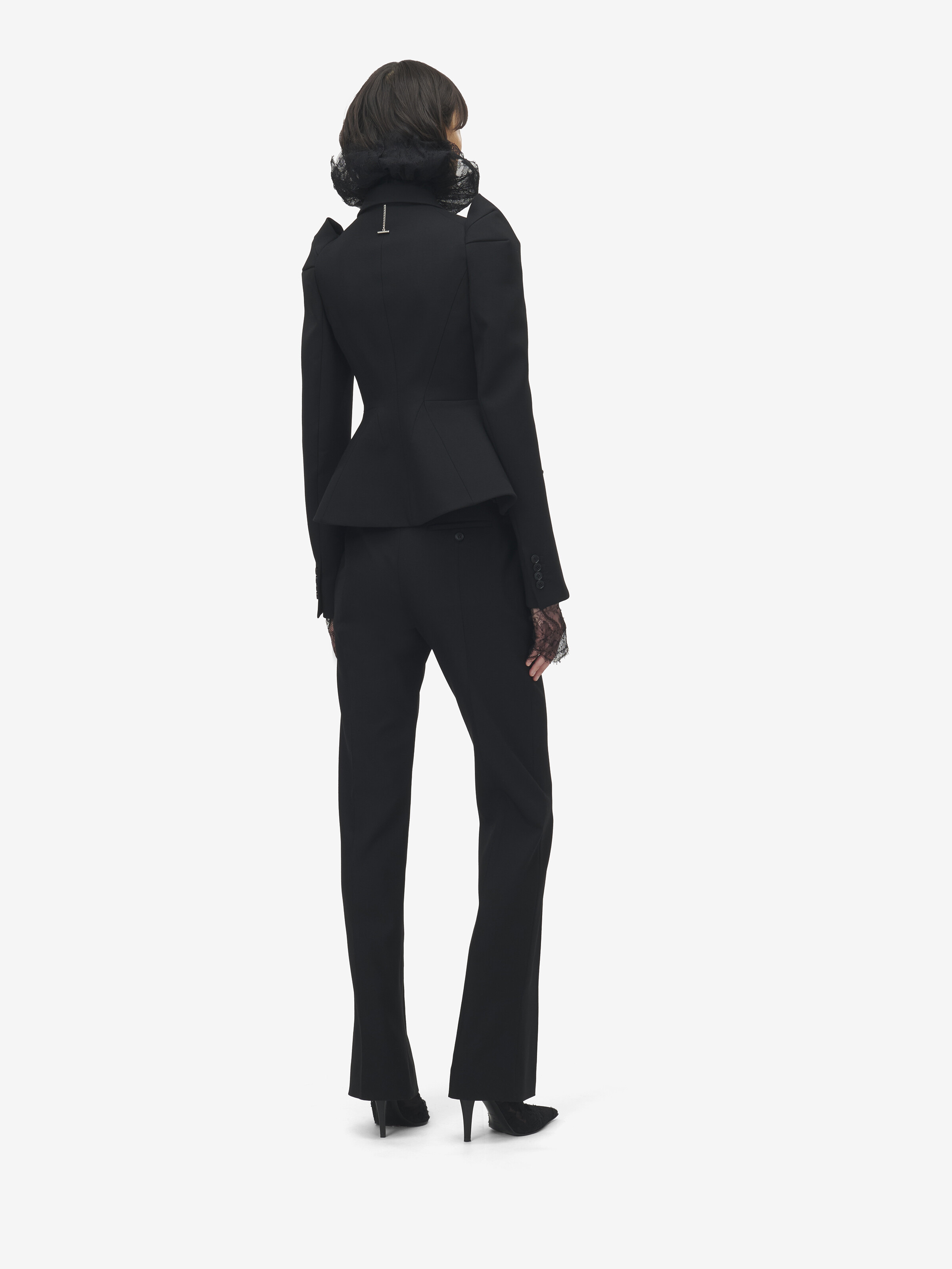 Shoulder Double-breasted Jacket - 5