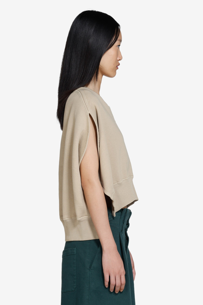 STRAIGHT SLEEVELESS SWEATSHIRT 4