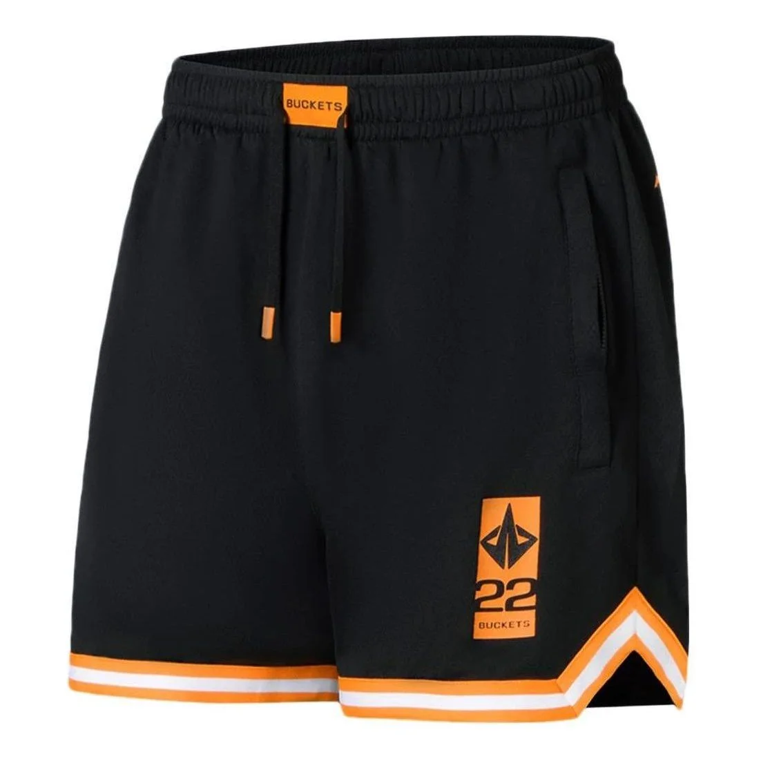 Li-Ning Jimmy Butler Basketball Shorts 'Black Orange' AAPS061-1 - 1