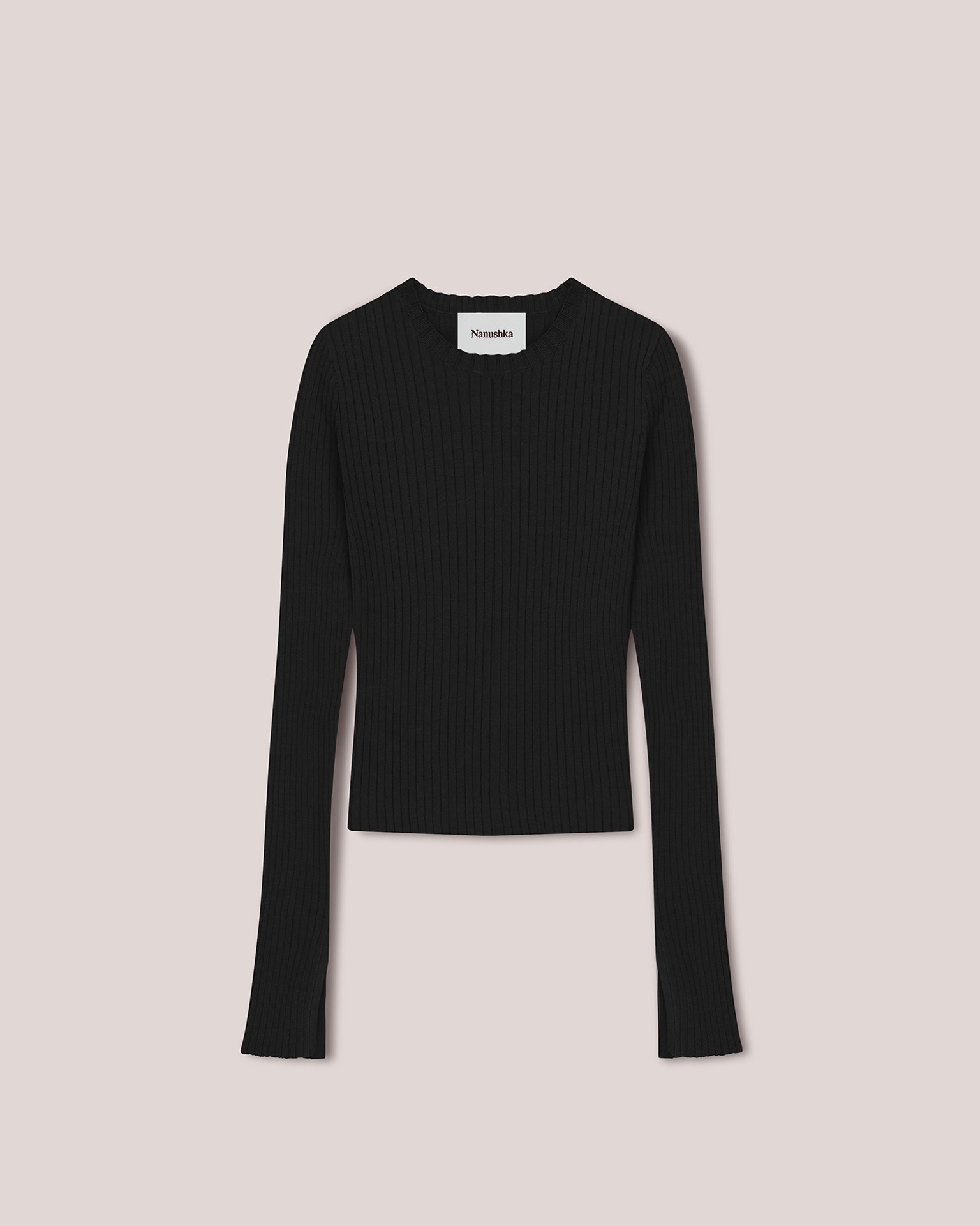 NATALIE - Ribbed-knit sweater - Black - 1