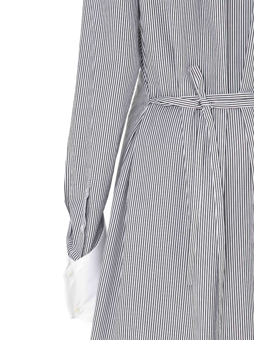 striped cotton shirt dress - 5