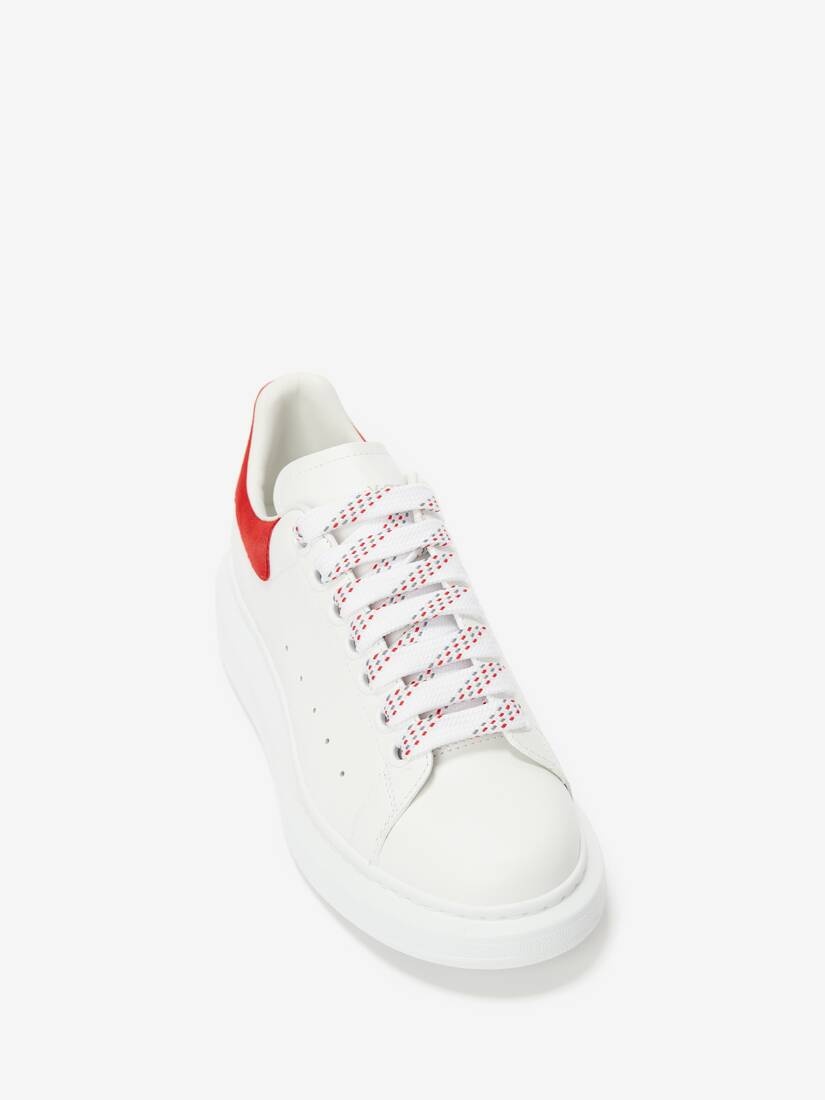 Men's Oversized Sneaker in White/lust Red - 2