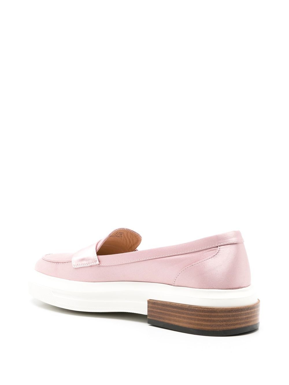 satin-finish effect loafers - 3
