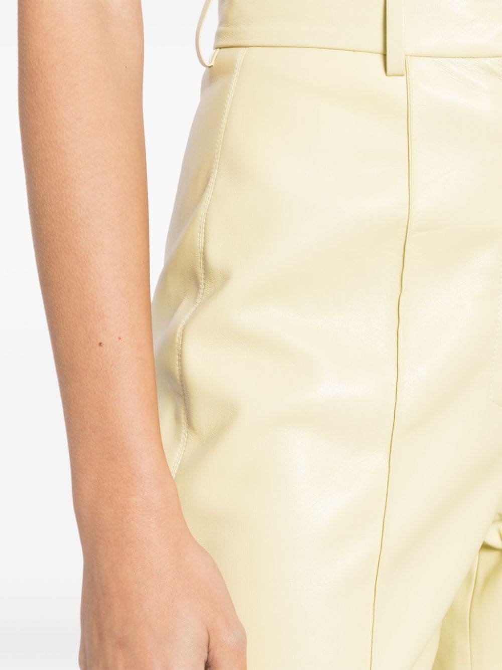 Leena faux-leather flared trousers - 5