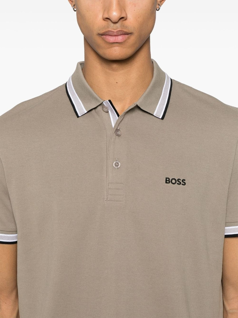 logo-embroidered polo shirt 4