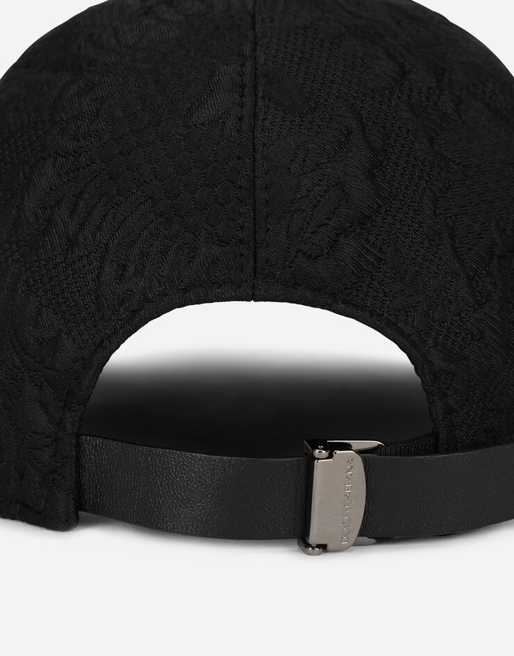 Brocade jacquard baseball cap with DG crystal embellishment - 4