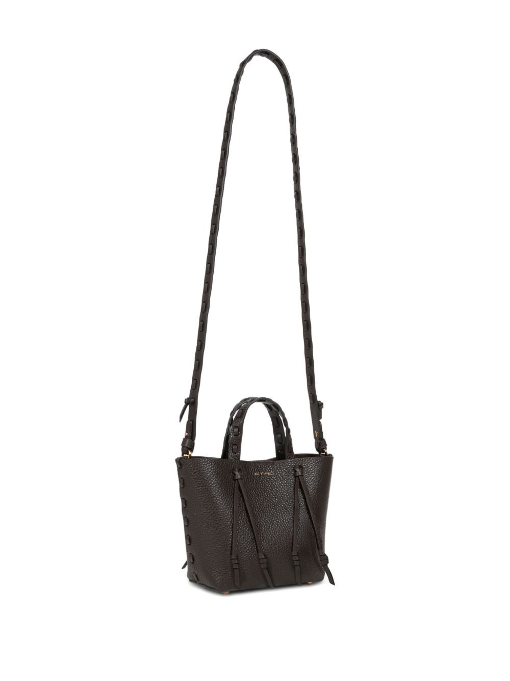 mini leather tote bag - 4