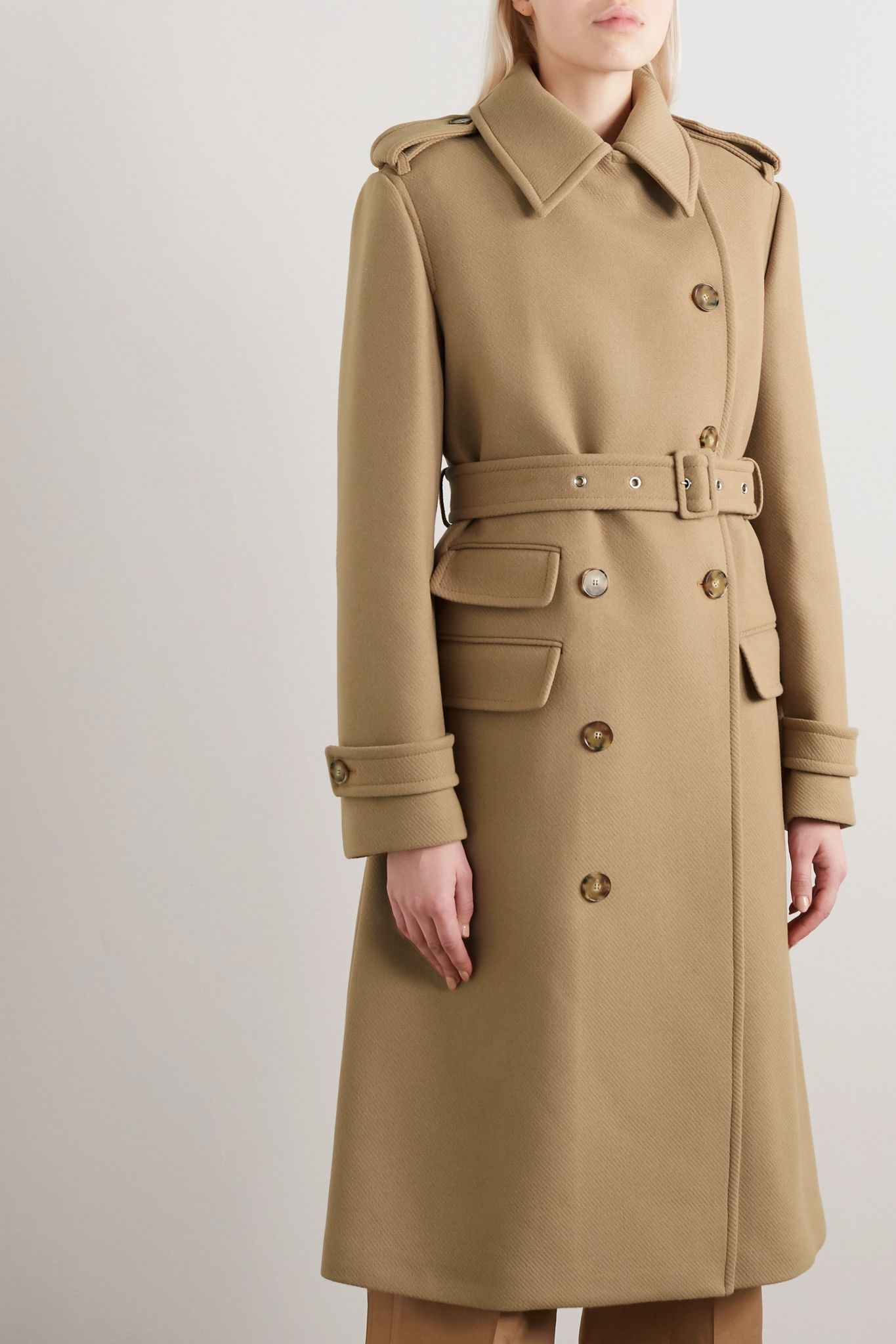 Wool trench coat - 3