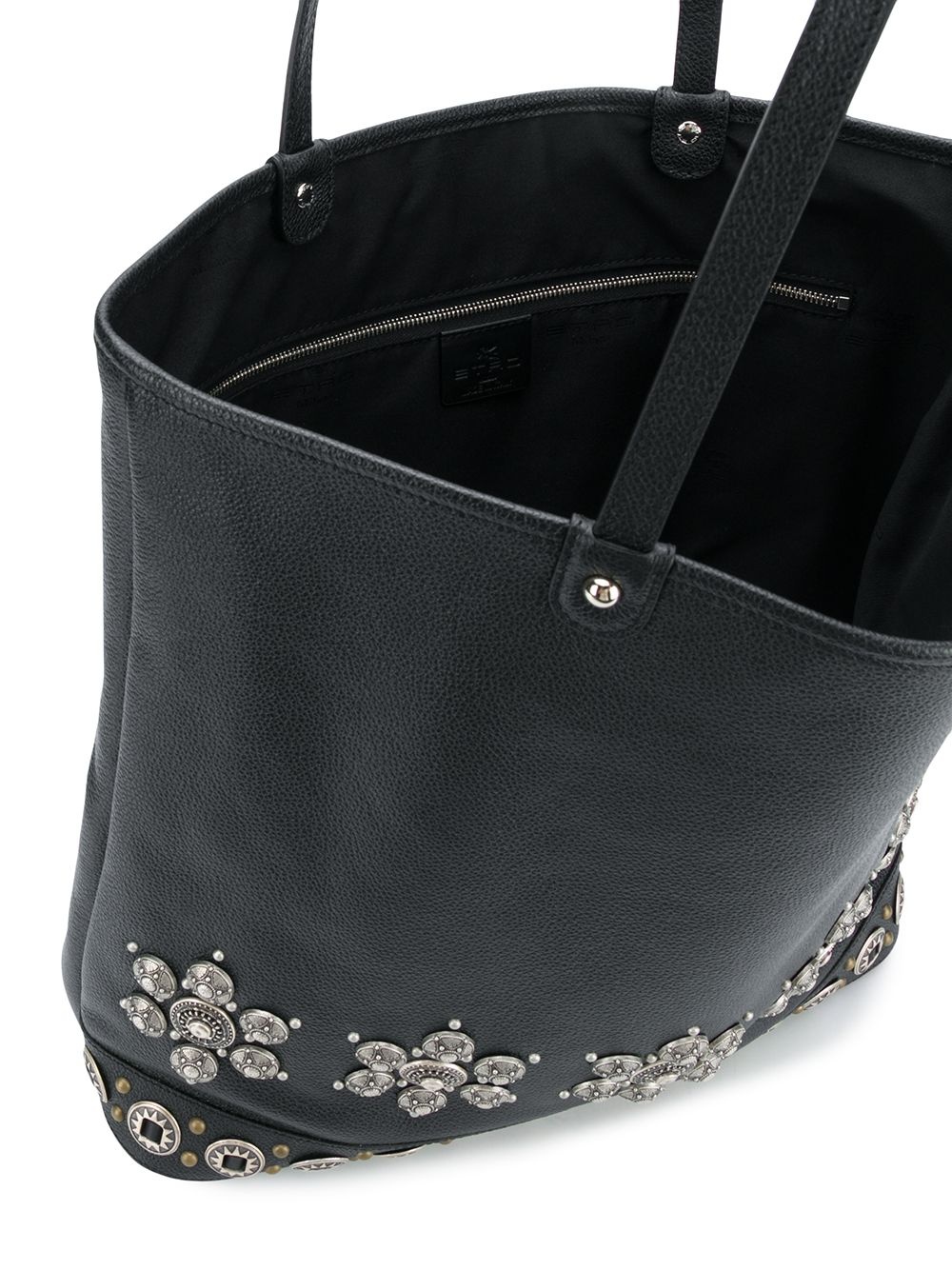 floral studded tote bag  - 5