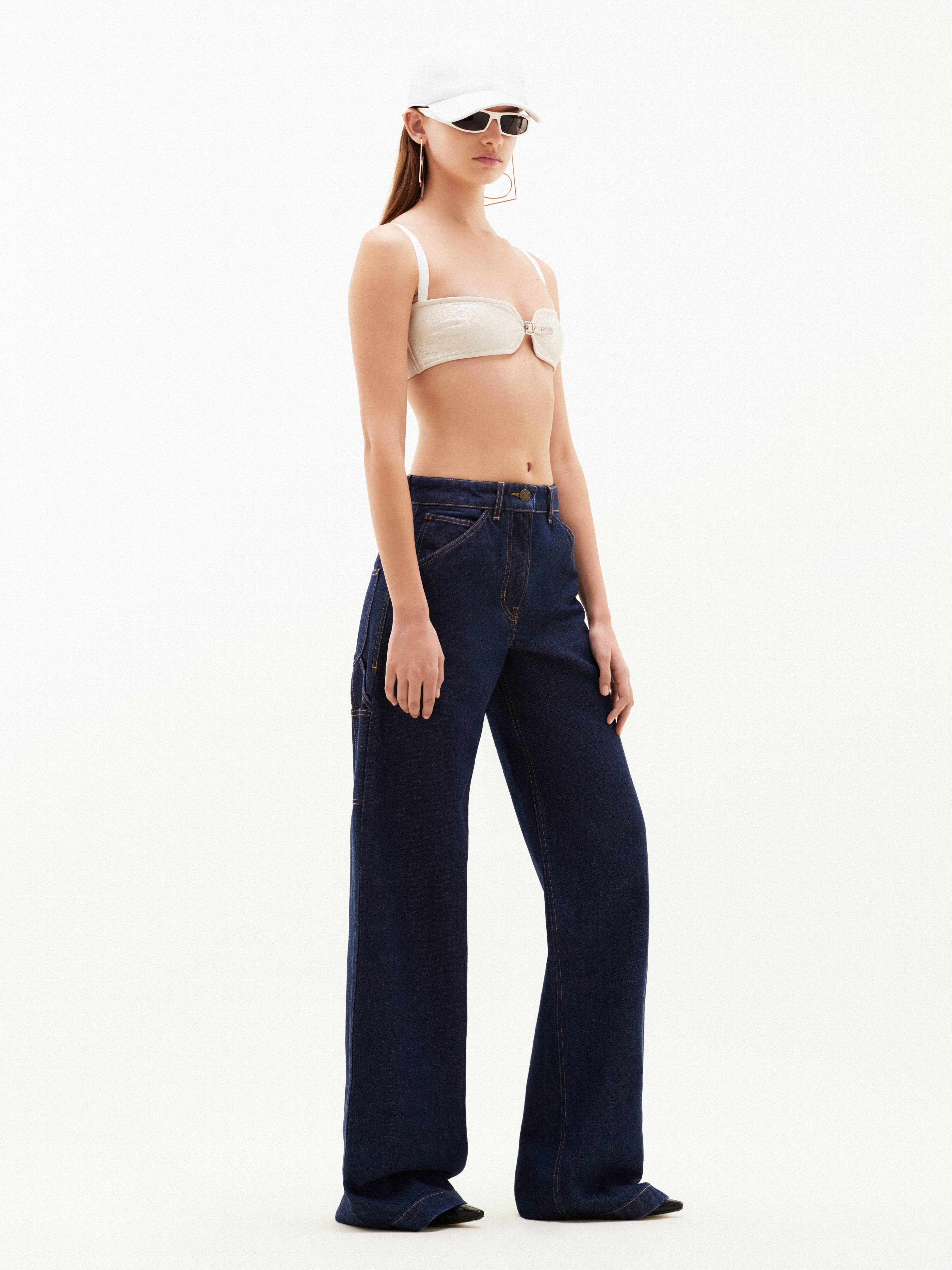 RAW DENIM BAGGY PANTS - 3