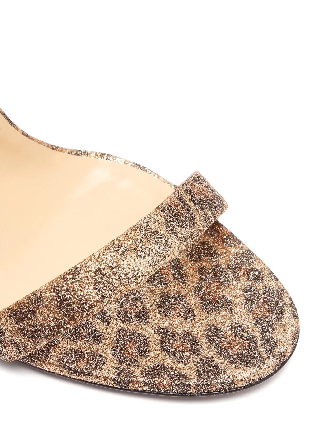 Jonatina 100 leopard-print leather sandals - 6