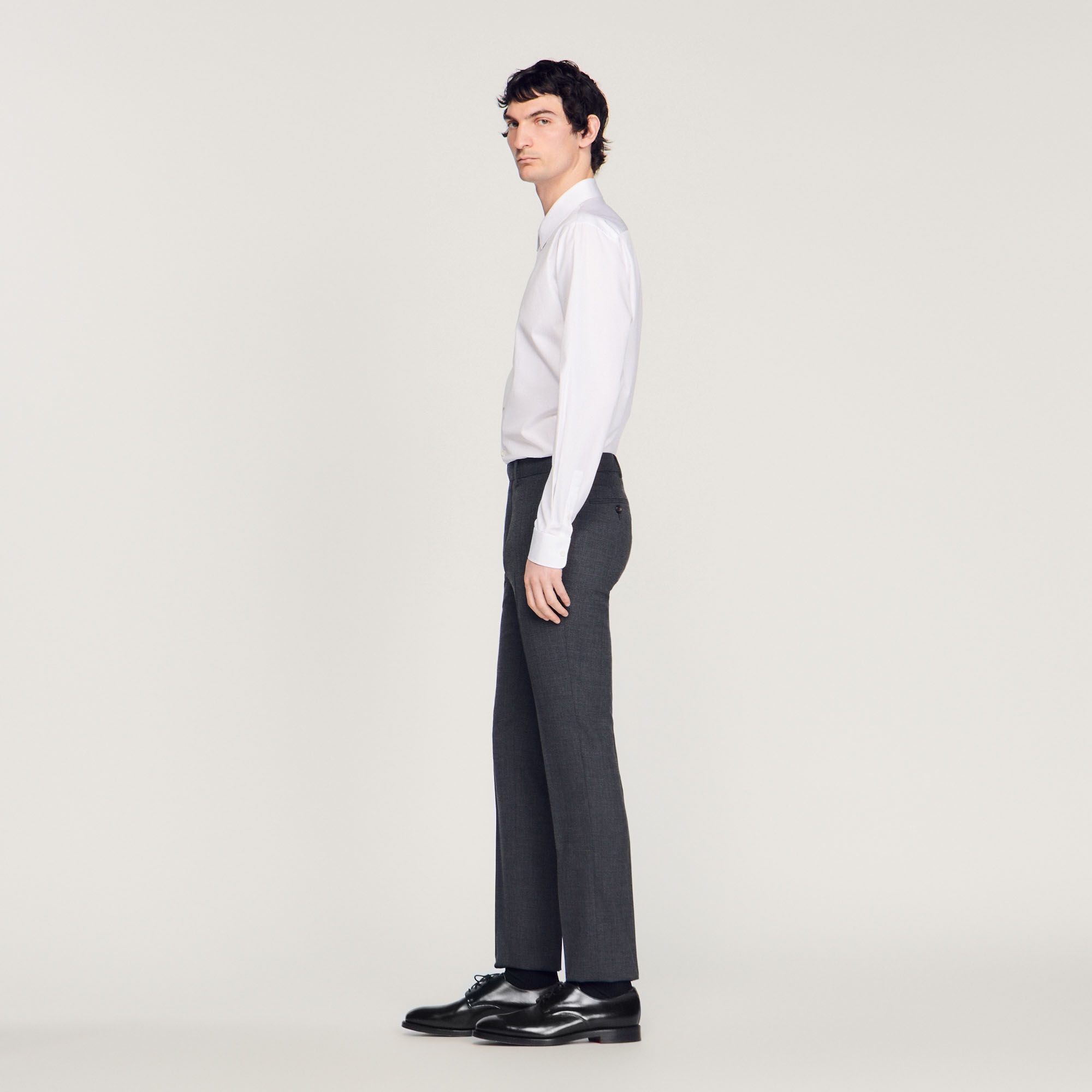 WOOL SUIT PANTS - 7