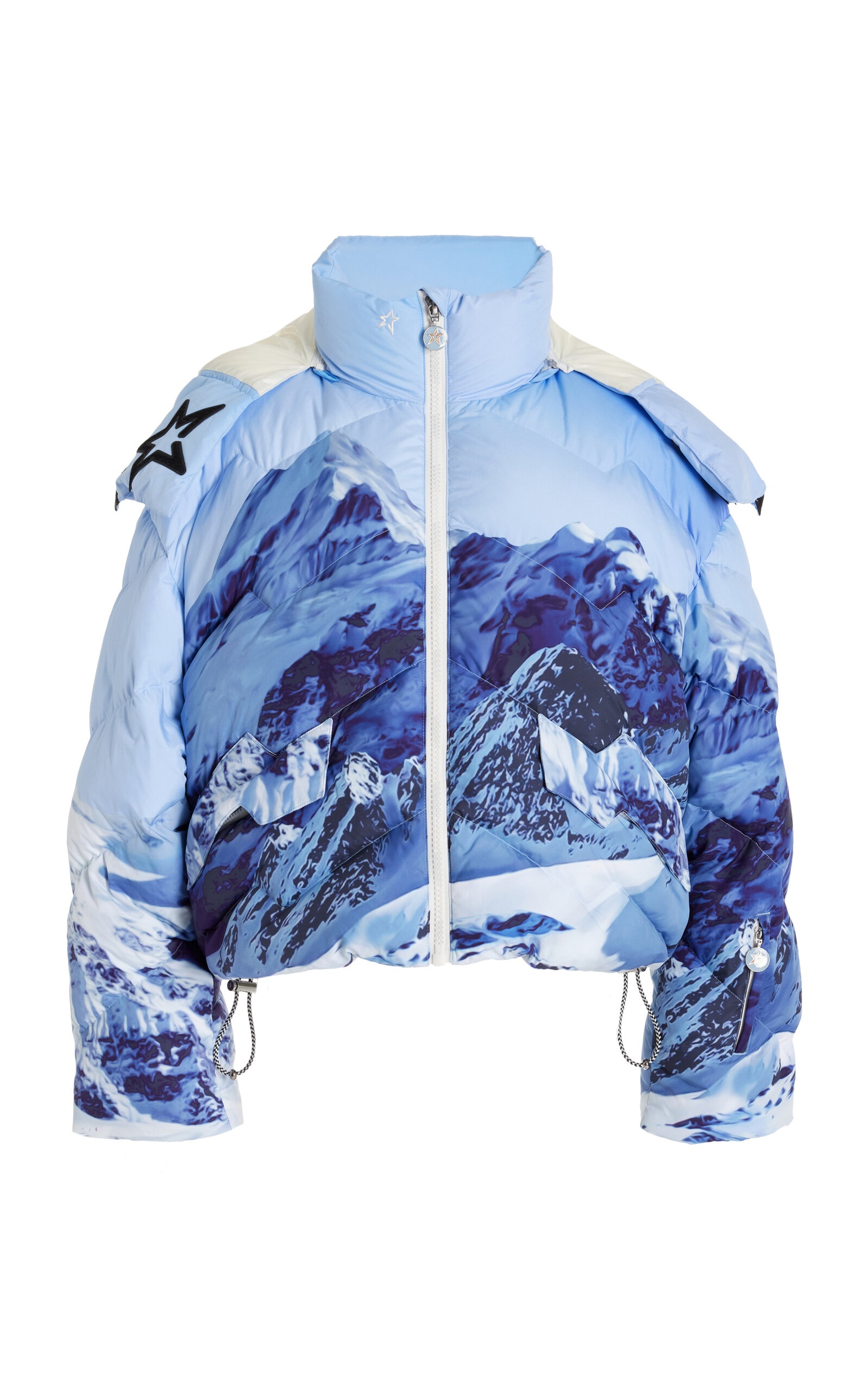 Mountain Puffer Down Ski Jacket blue - 1