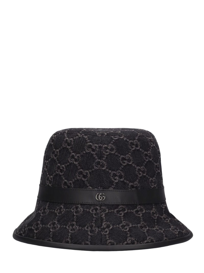 GG denim bucket hat - 1