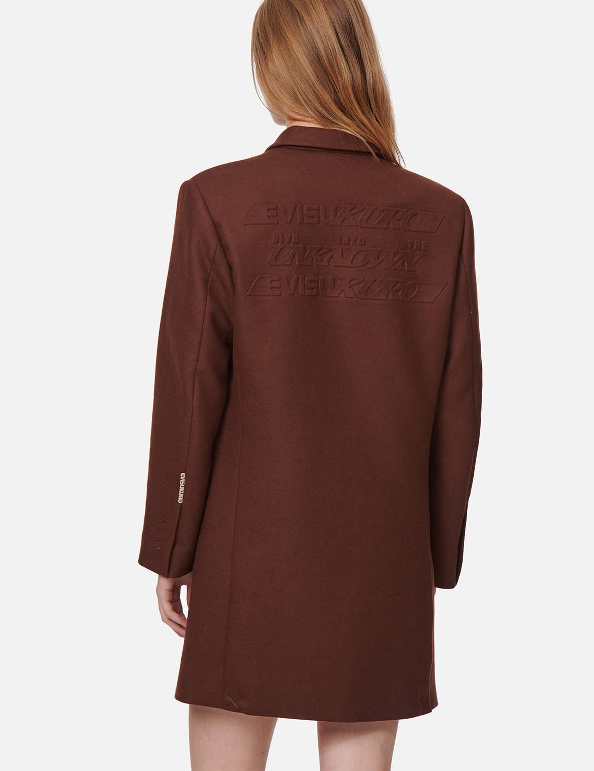 Logo Embossed Blazer Dress - 4