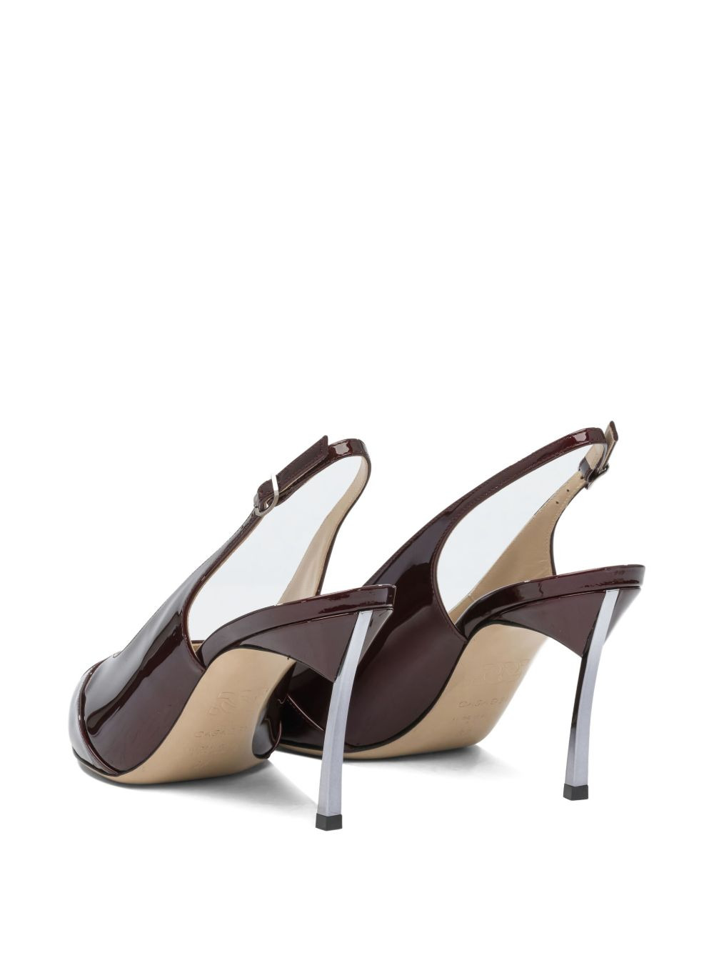 80mm Samurai Blade slingback patent-leather pumps - 3