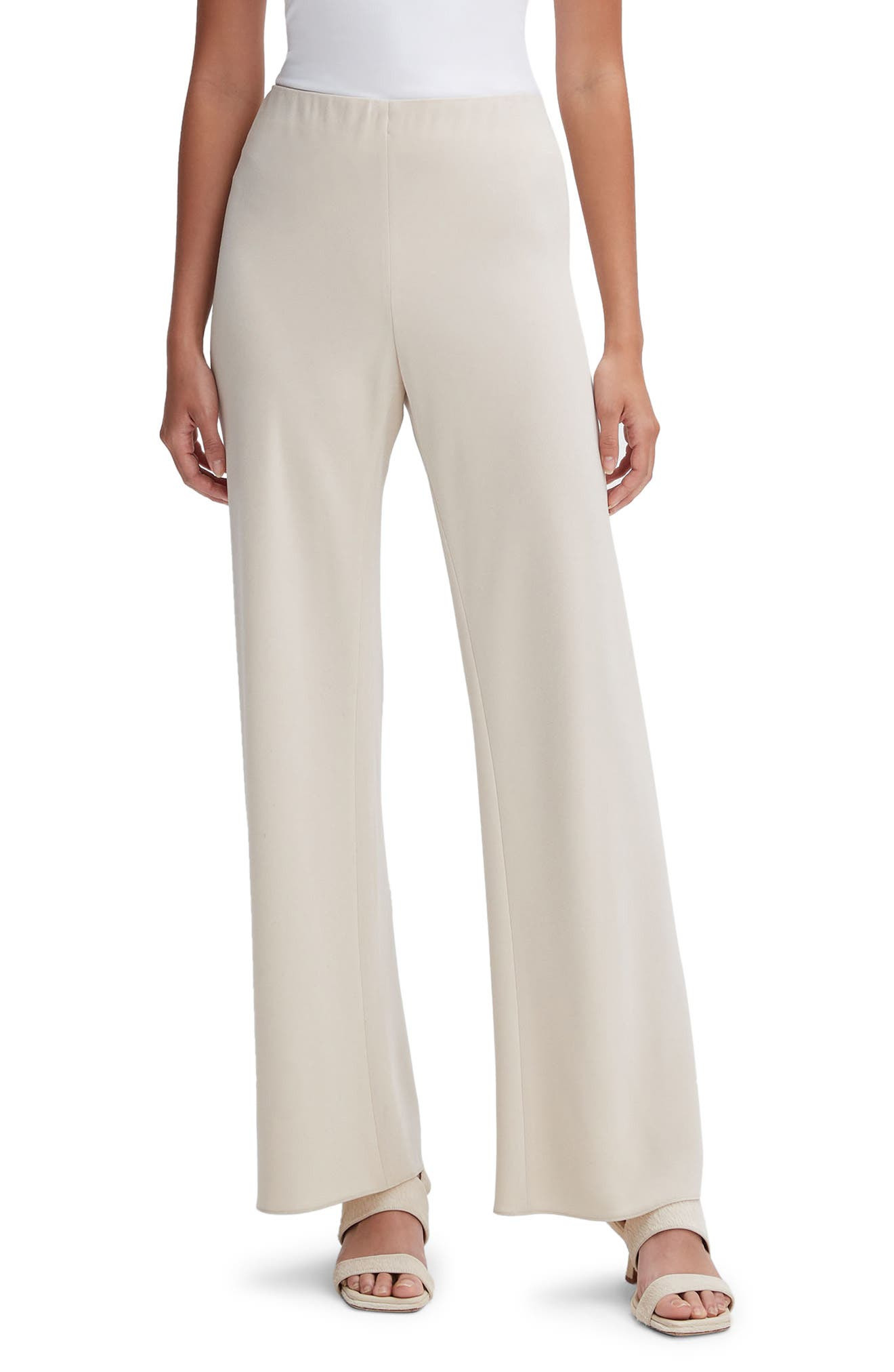 Bias Cut High Waist Pants - 1