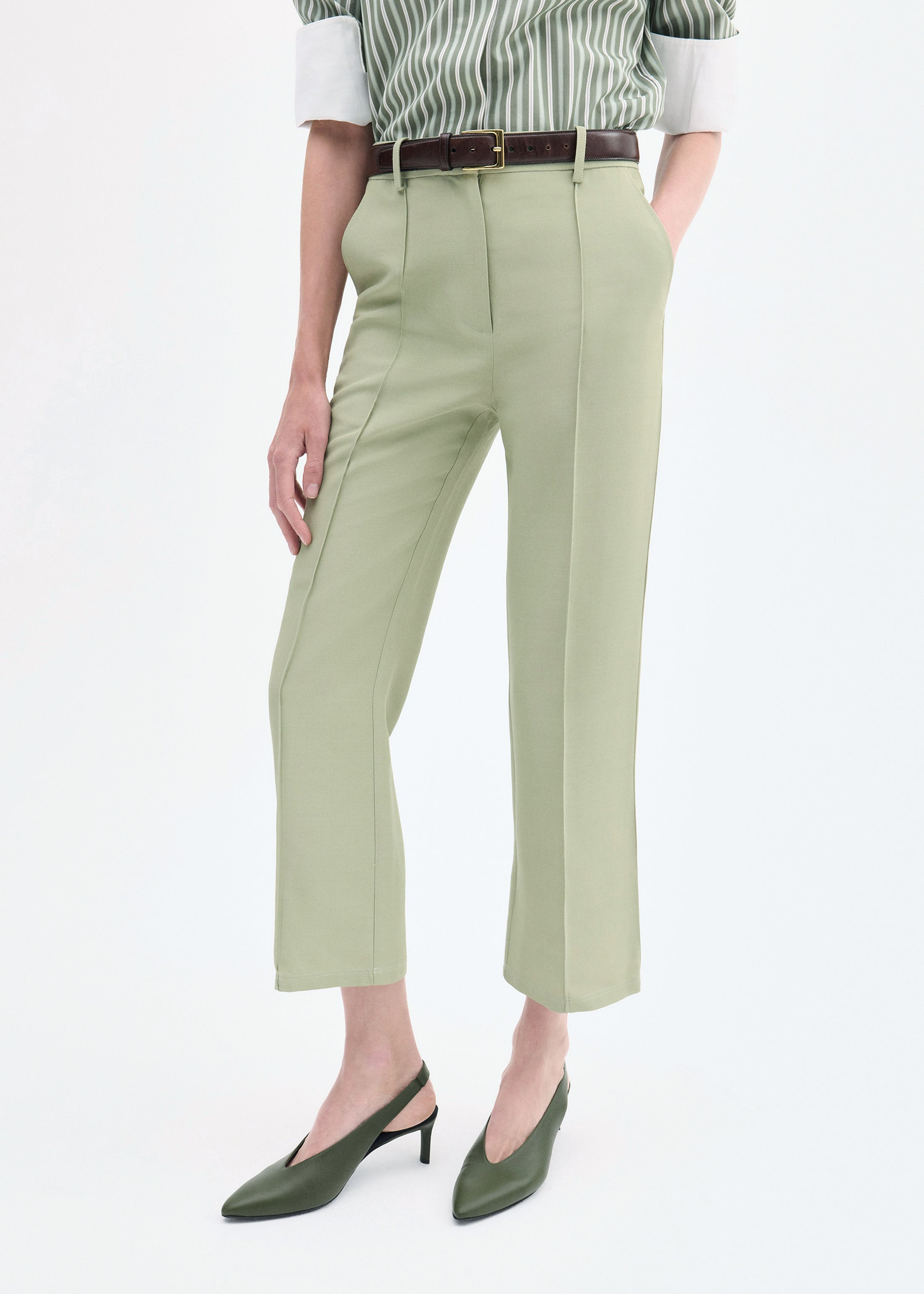 Cropped Flared Pant - 3