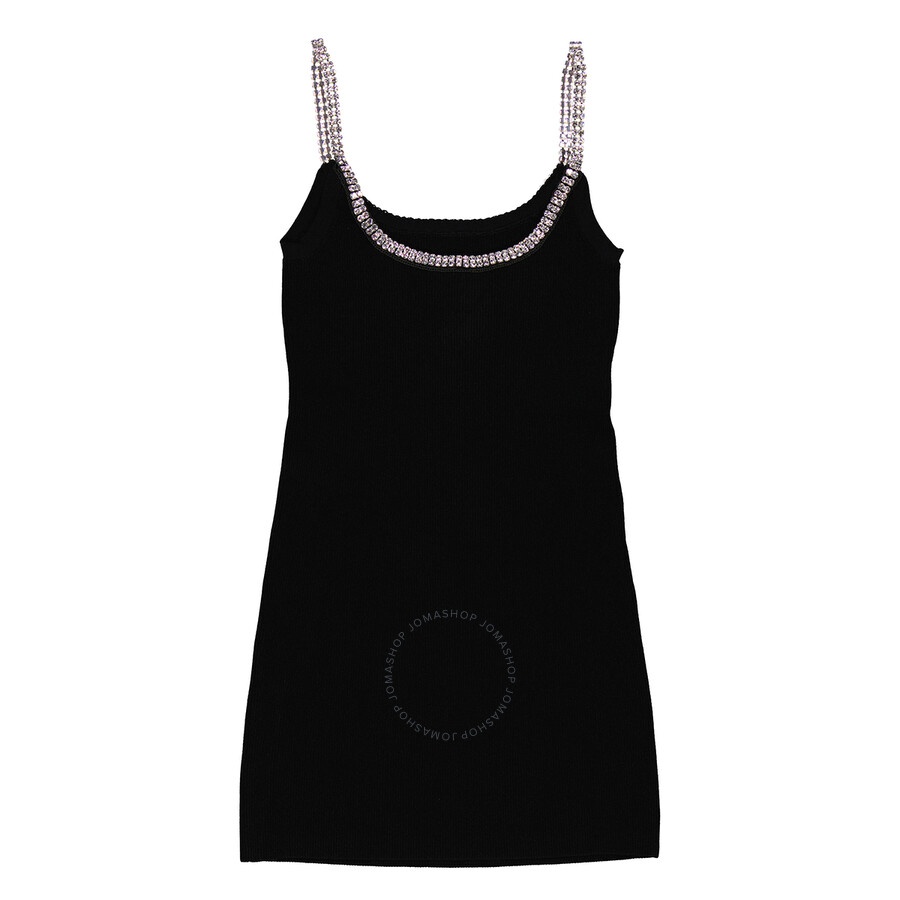 Rabanne Crystal Trimmed Ribbed Mini Dress - 2