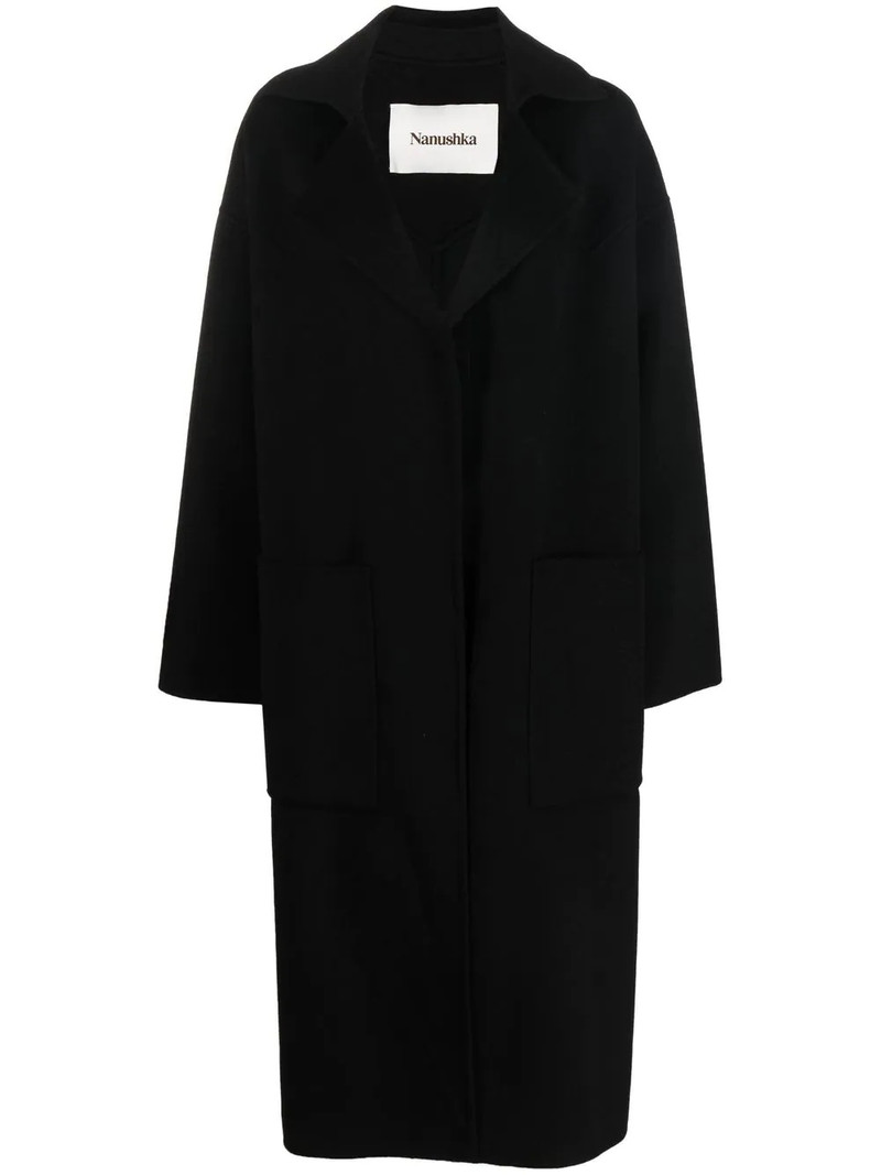 Nanushka Alamo single-breasted wool coat outlook