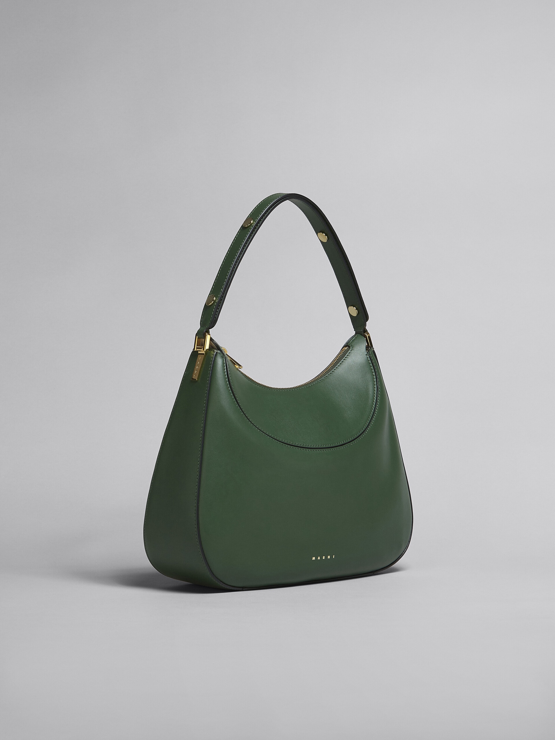 MILANO LARGE BAG IN GREEN LEATHER - 6