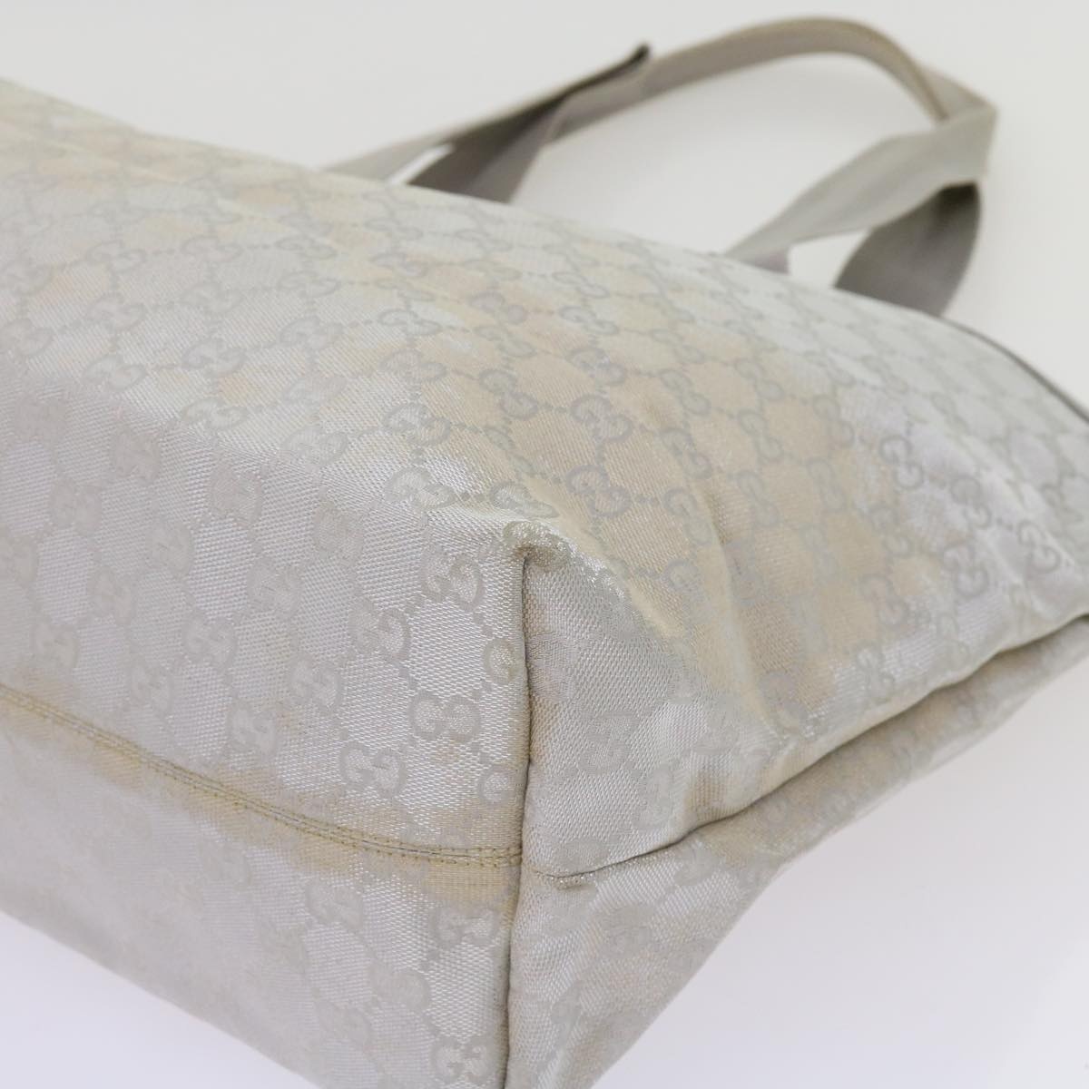 GUCCI GG Canvas Tote Bag Outlet Silver - 10
