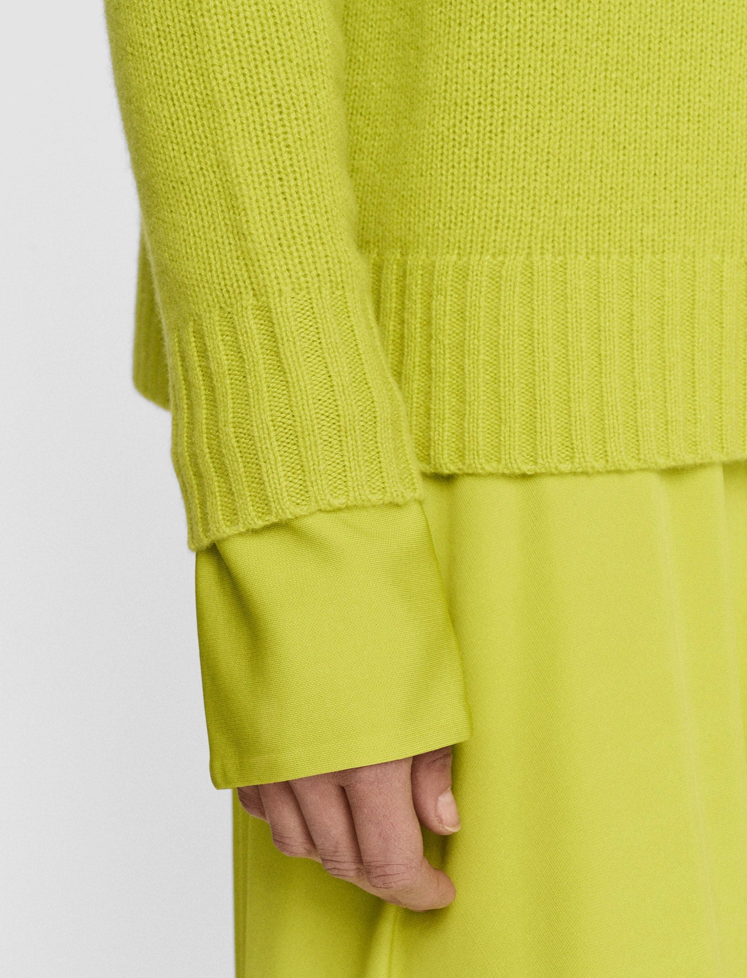 Open Cashmere Round Neck Jumper - 6