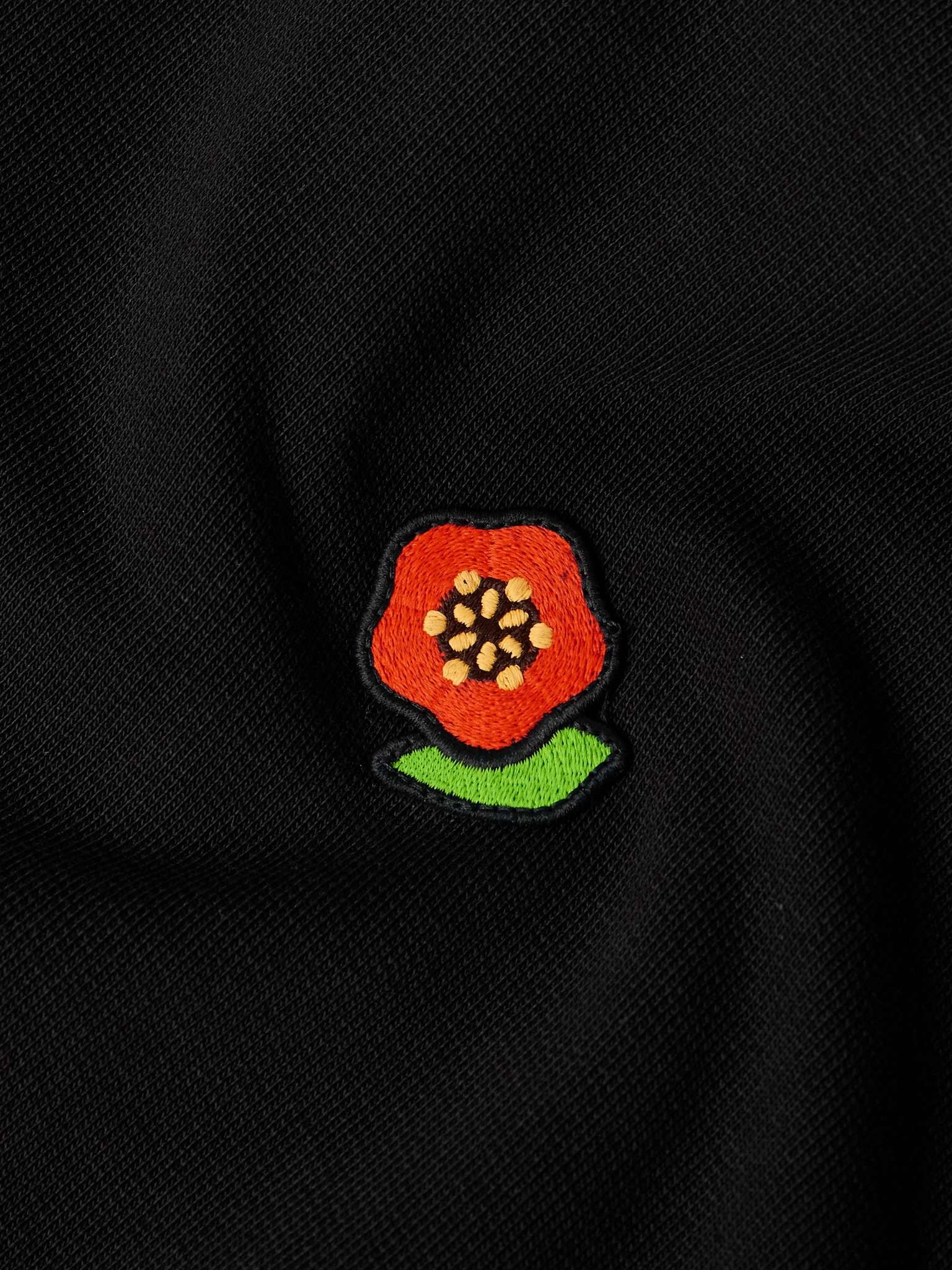 Pop Logo-Embroidered Cotton-Jersey Zip-Up Hoodie - 4