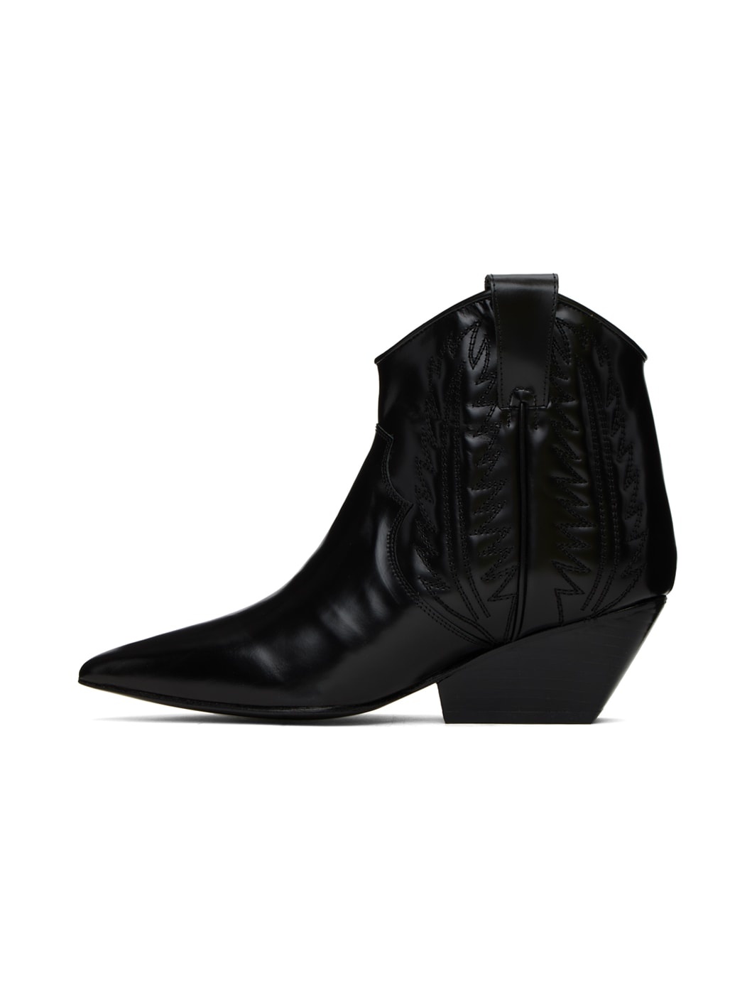 Black Polido Ankle Boots - 3