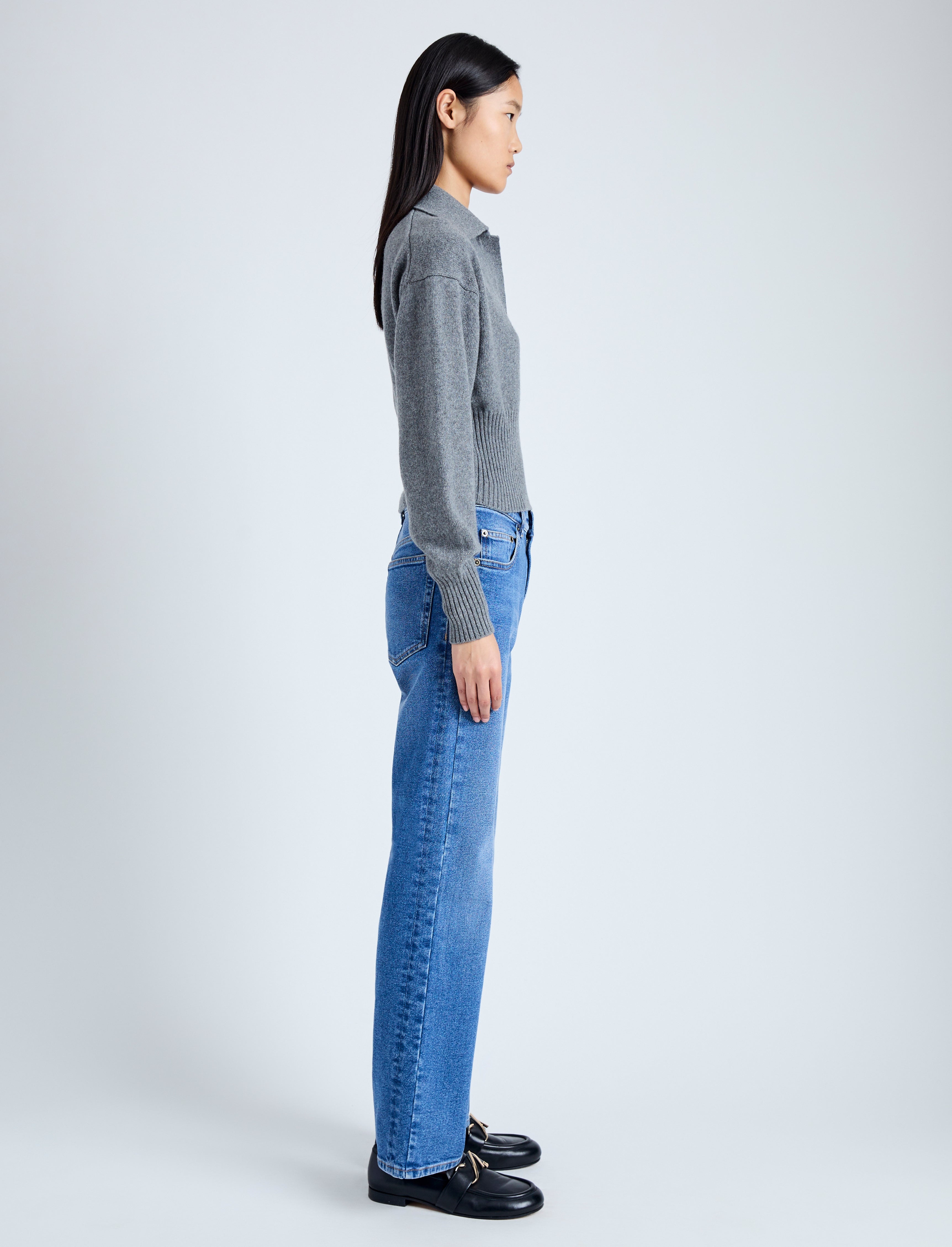 Jeanne Polo Sweater in Eco Cashmere - 4
