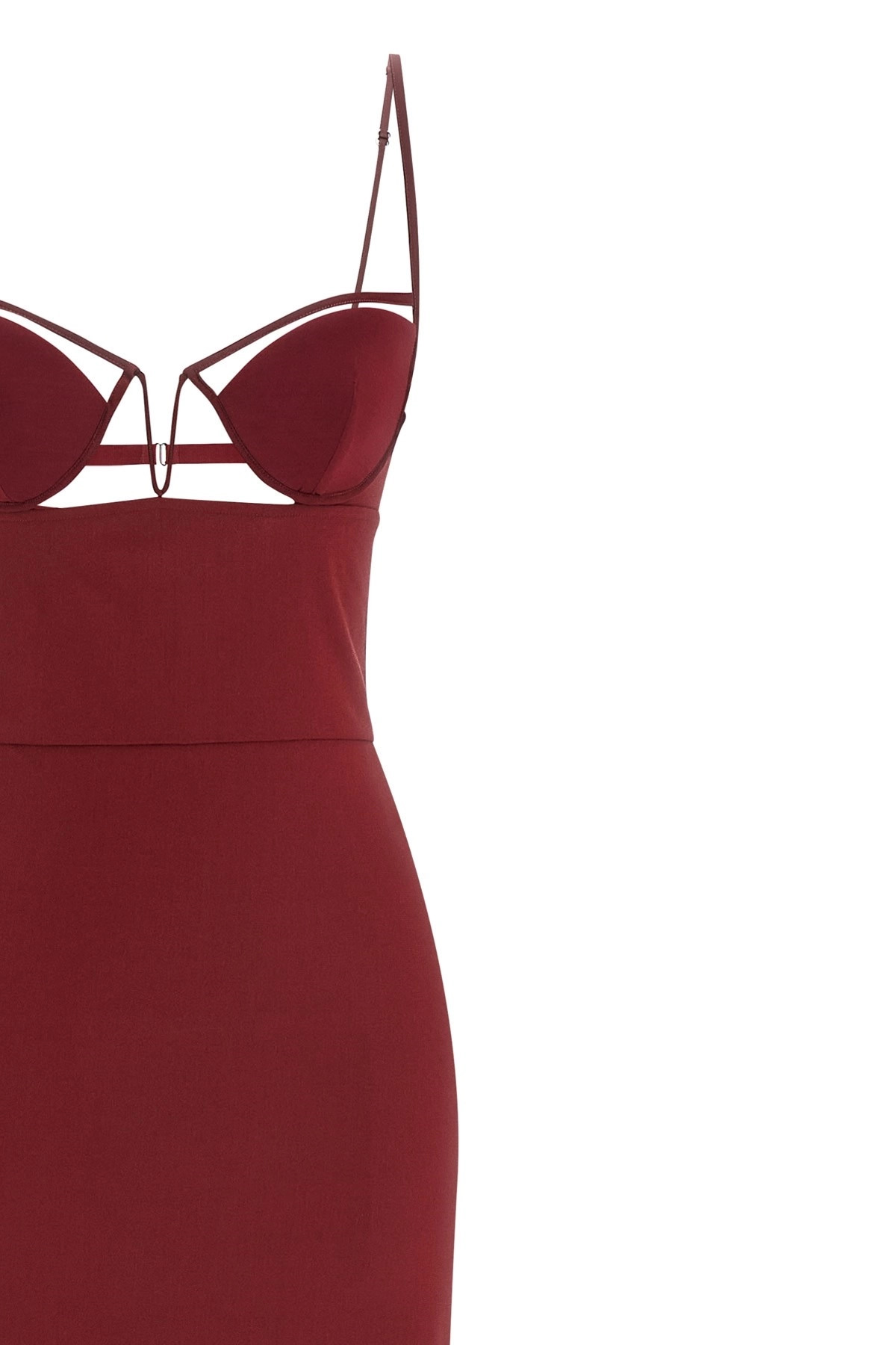 'V-Wire Bra Maxi' dress - 3