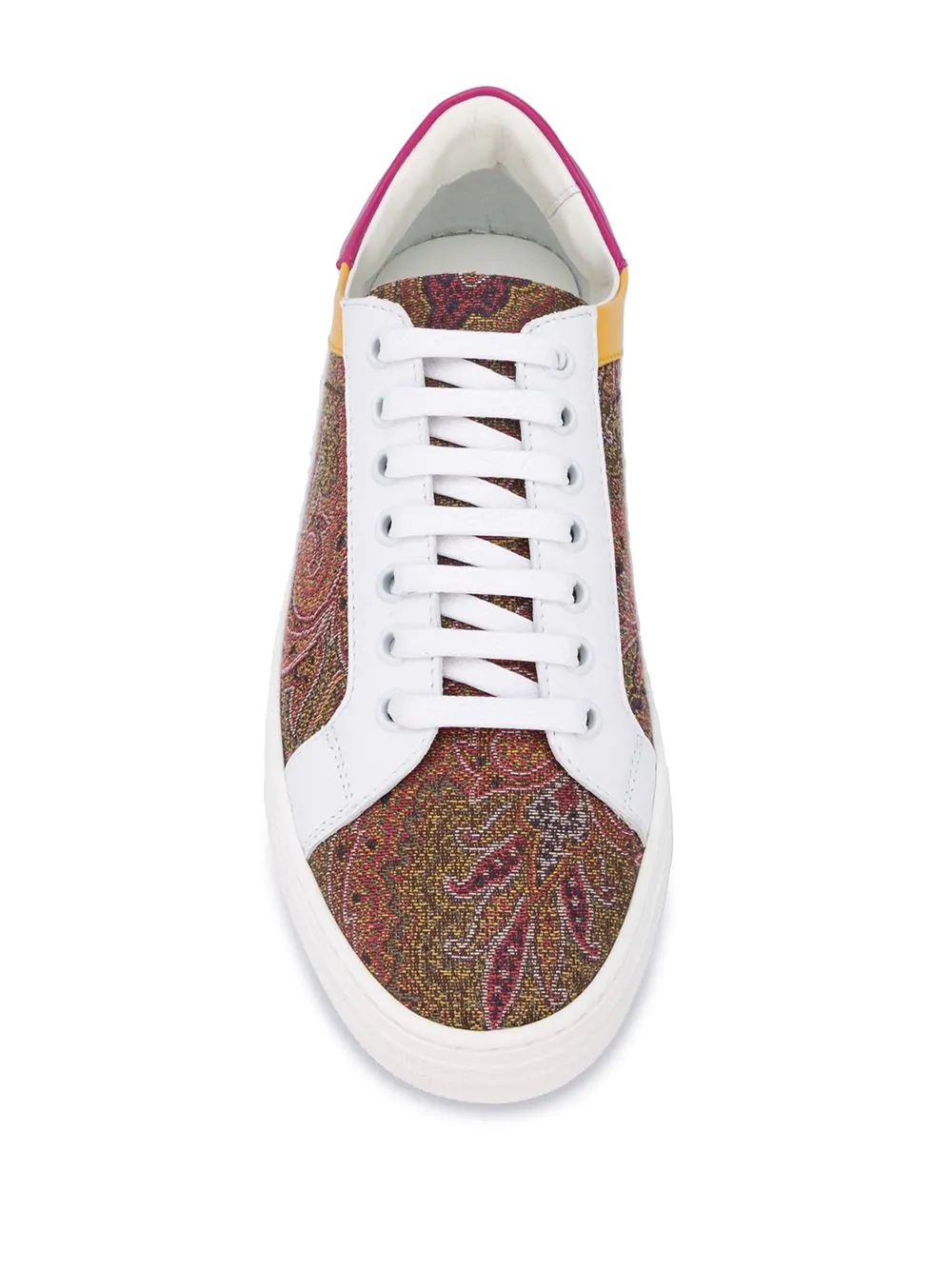 paisley print low-top sneakers  - 4