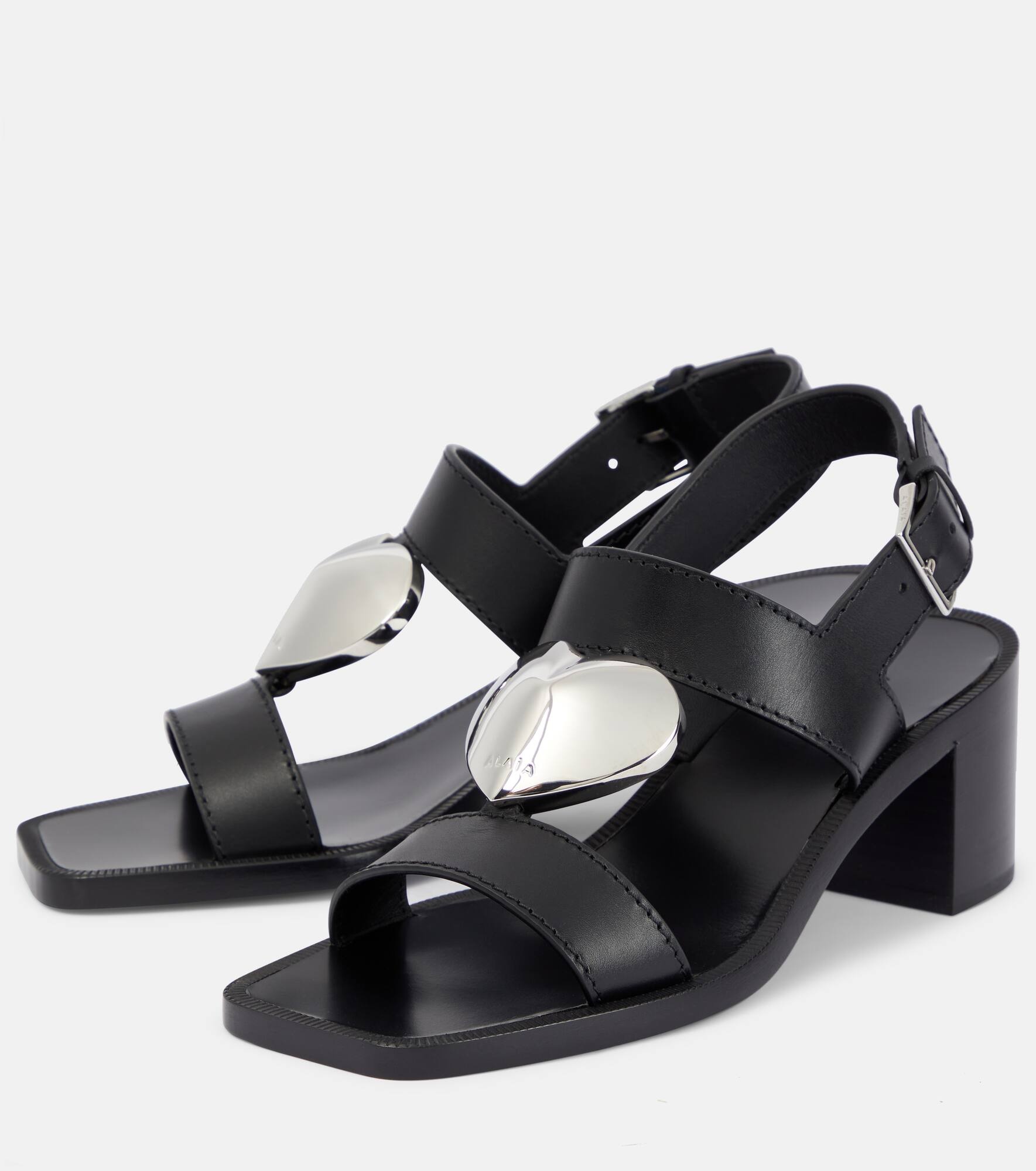 Le Cœur leather sandals - 5