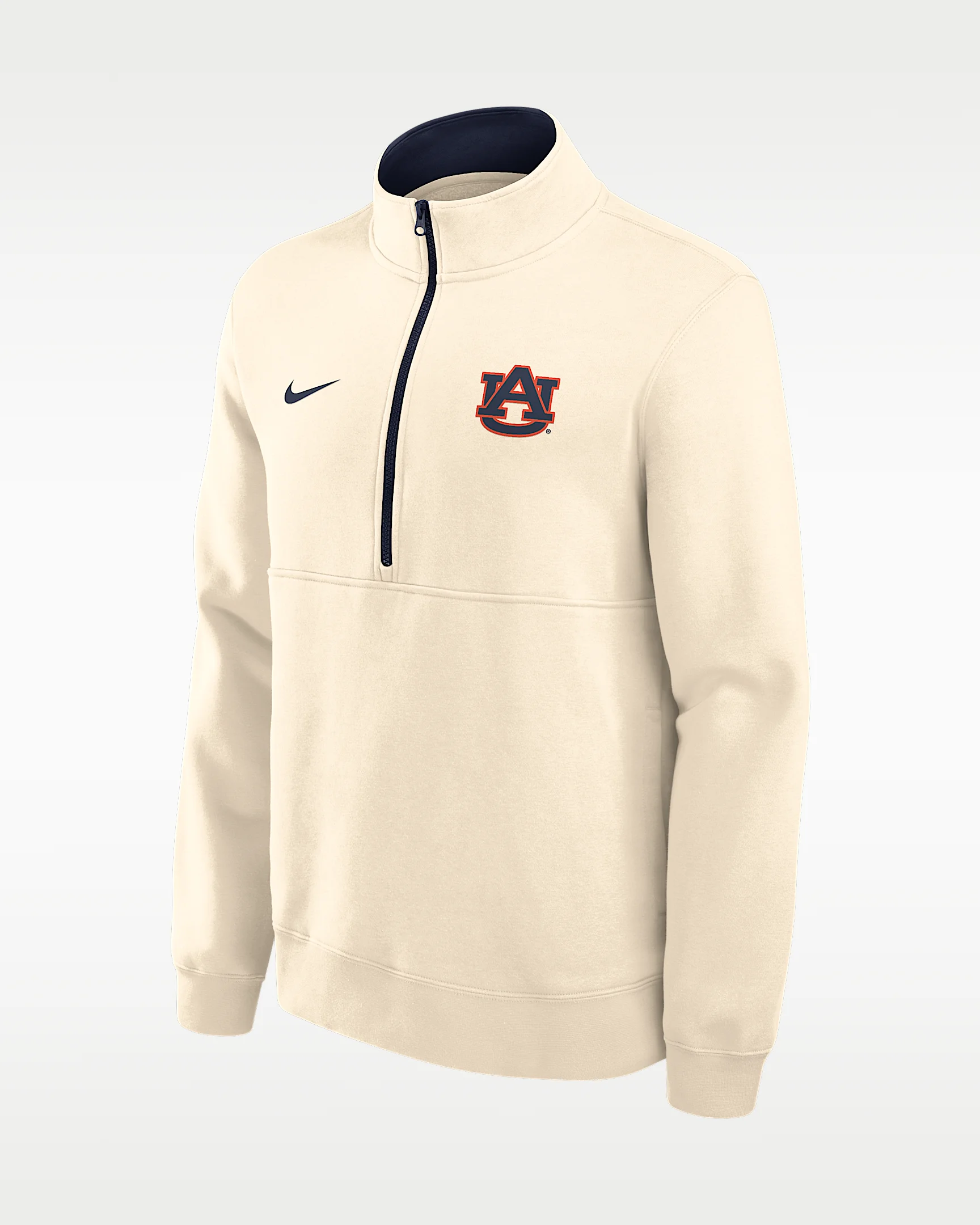 Auburn Primetime Primary Logo Men's Nike College 1/2-Zip Crew - 1