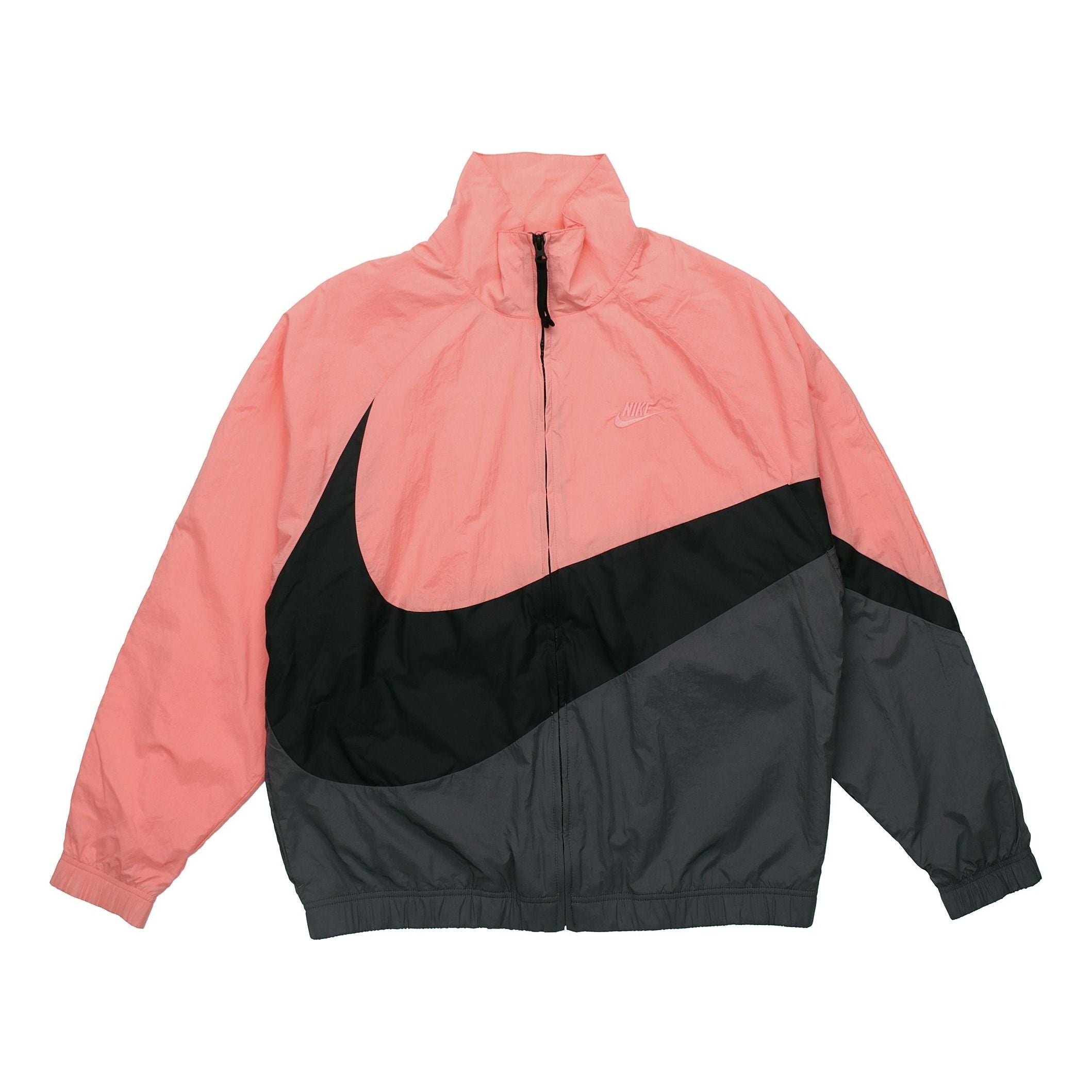 Nike Men's Sports Jacket Stand Collar Color Block 'Black Gray Pink' AR3133-668 - 1