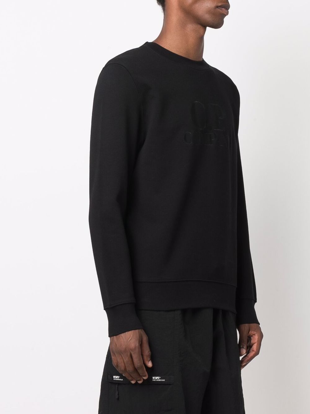 logo-embroidered cotton sweatshirt - 3