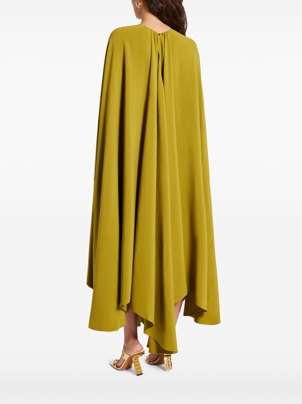 silk-blend kaftan gown - 4