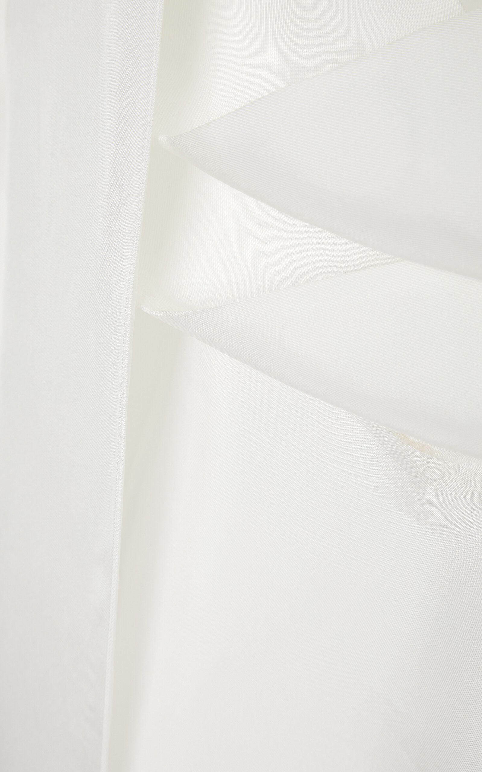 Scarf-Effect Twill Mini Dress white - 6