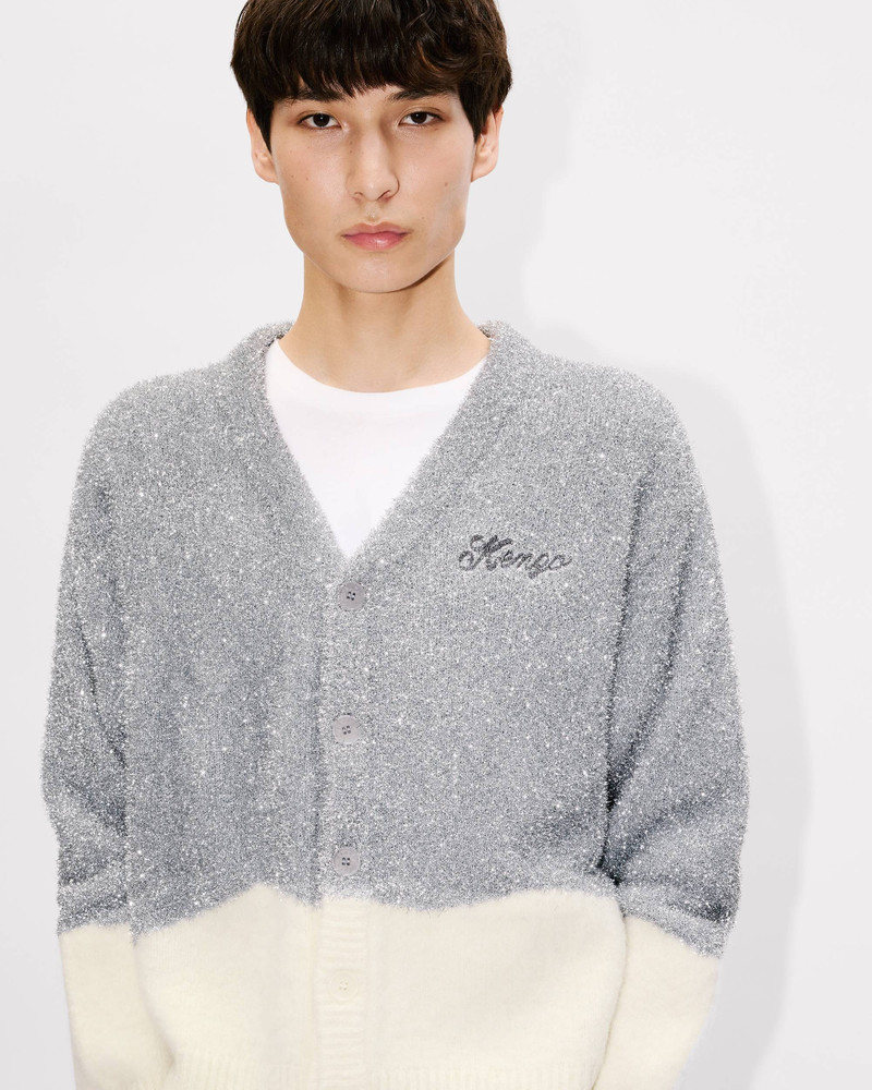 'KENZO Winter Holidays' tinsel cardigan in mixed wool 6