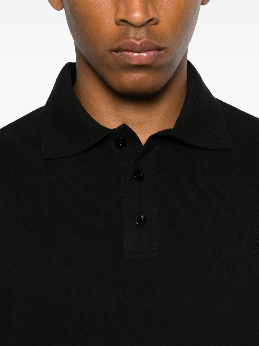 Saint Laurent Men Cotton Polo Shirt - 4