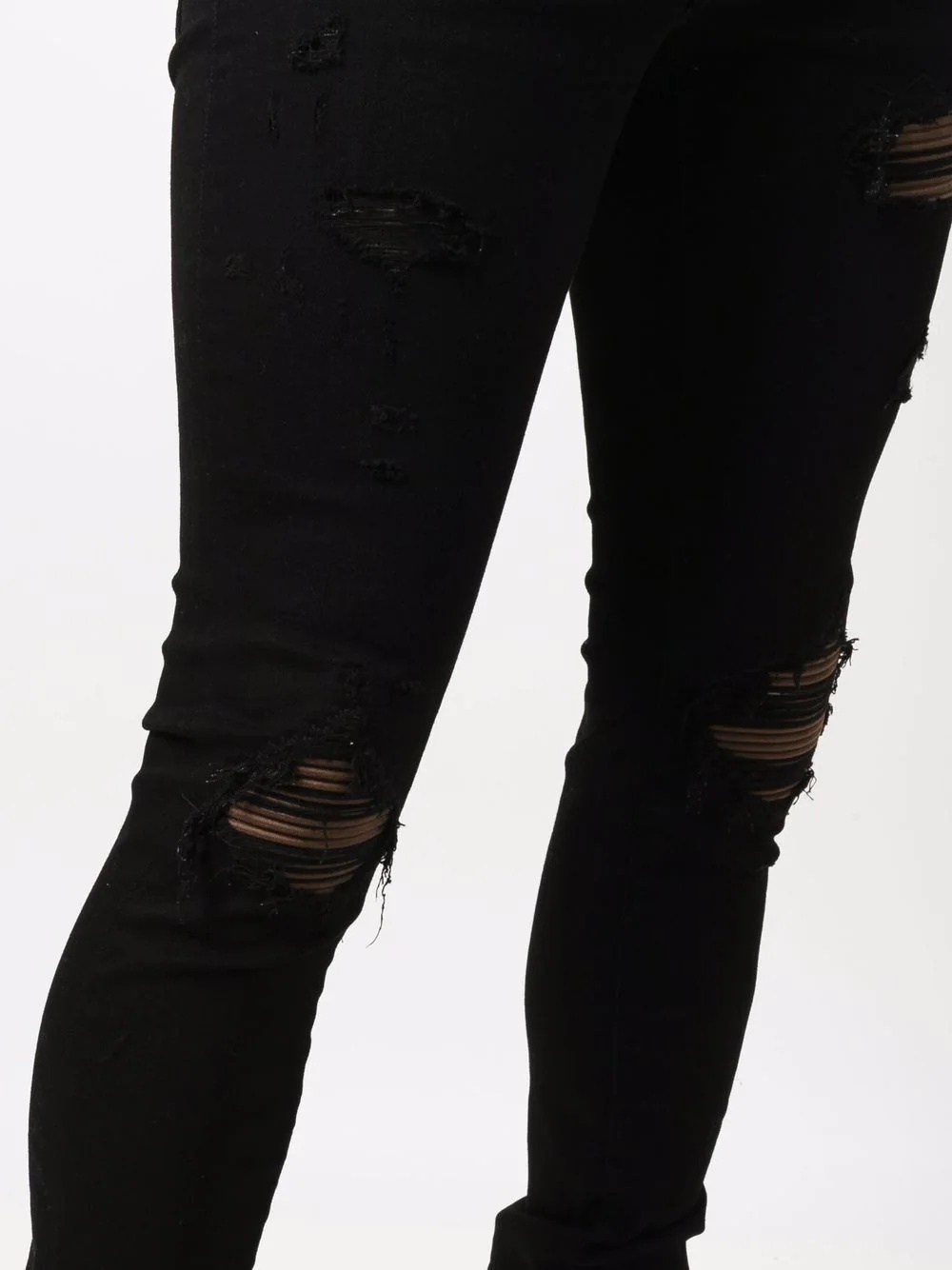 distressed-finish skinny jeans - 5