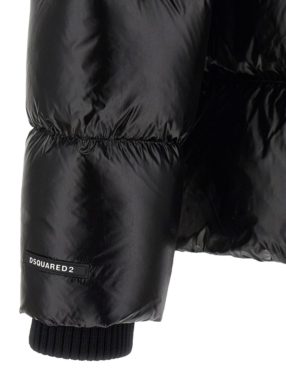 quilted hooded down jacket - 4