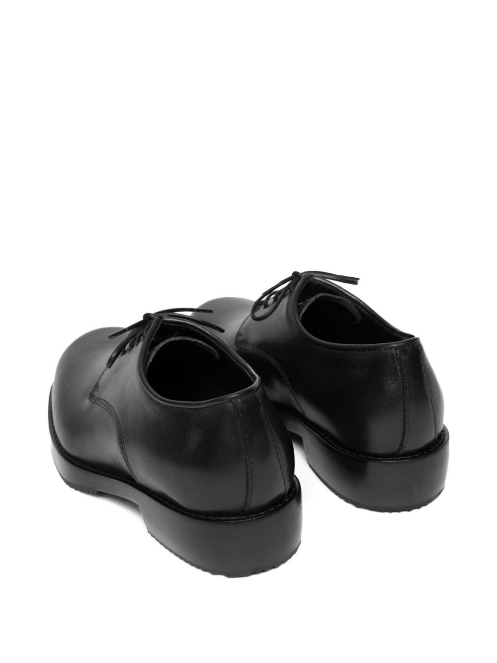 leather lace-up derby shoes - 3