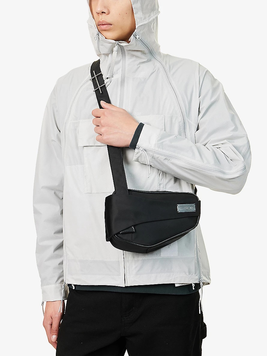 Asymmetric Woven Cross-Body Bag - 2
